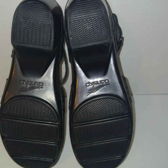 Dansko Black Sam Ankle Strap Mary Jane Style Clogs sz 41 EU (10/10.5 US) - Picture 7 of 8